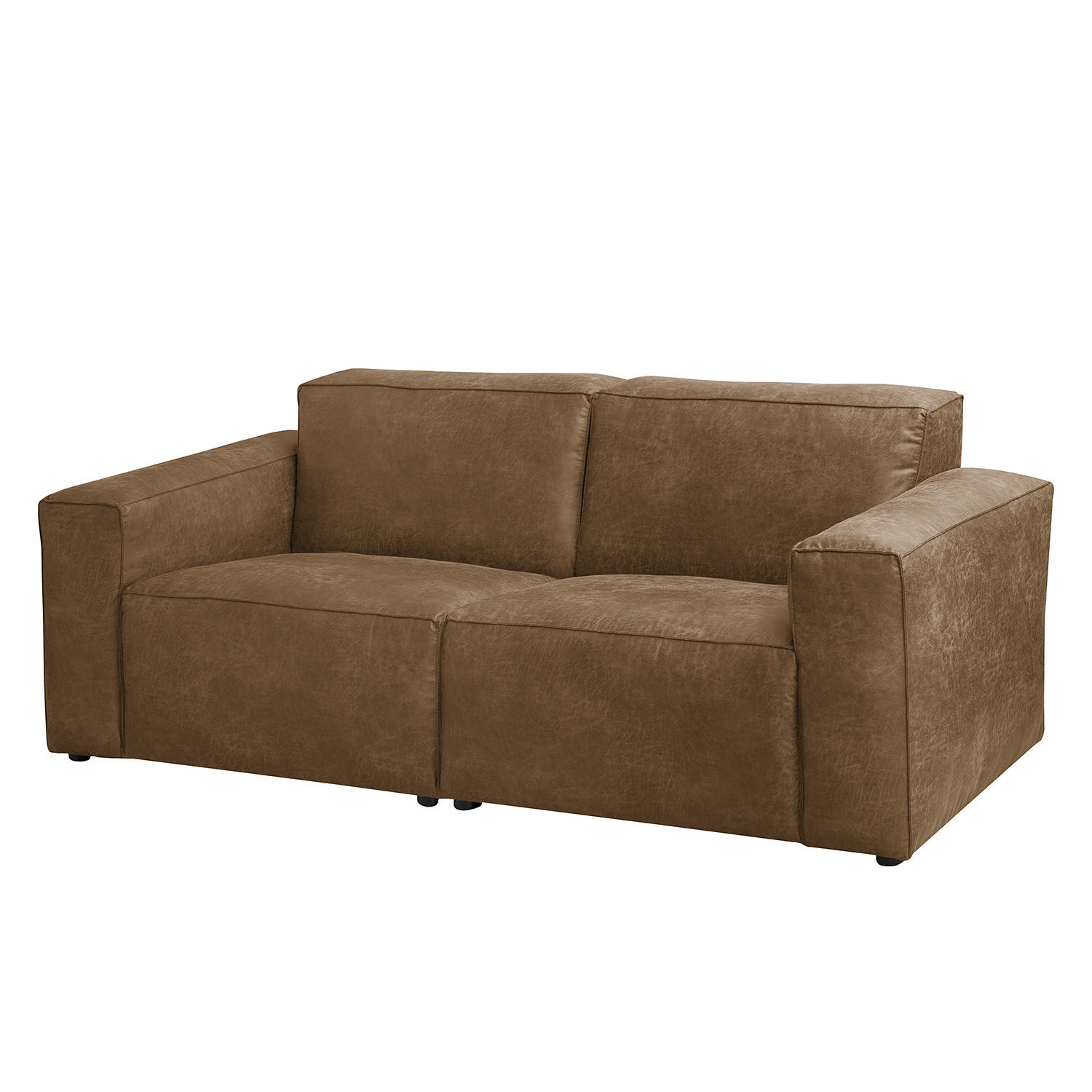 2-SITZER SOFA - Cappuccino, Textil (190/75/96cm) - home24