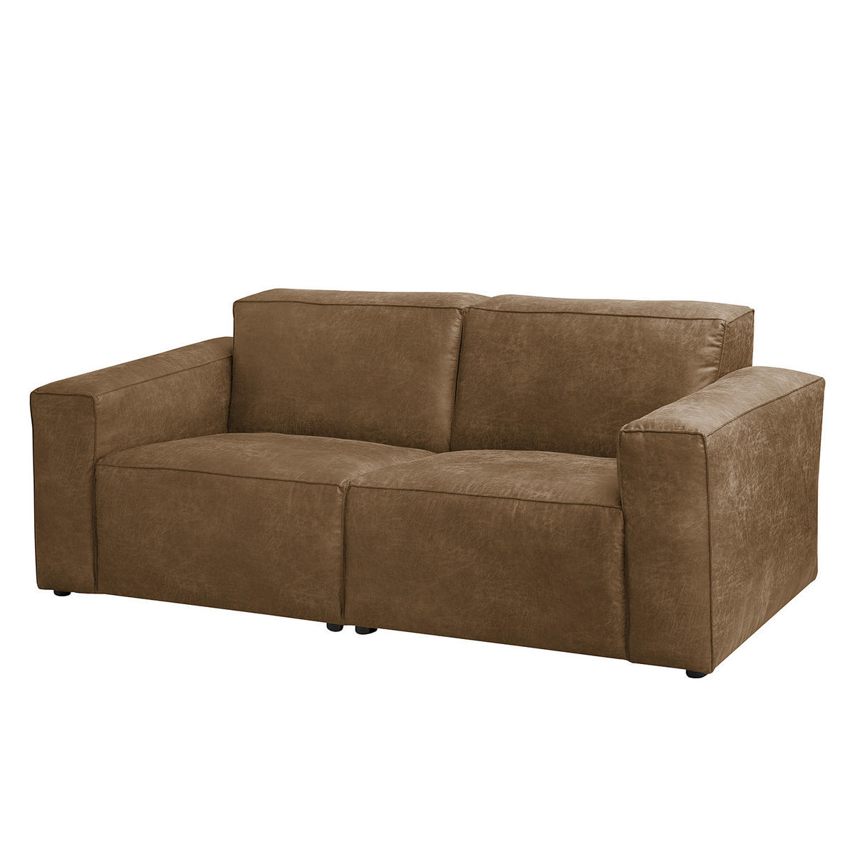 2-SITZER SOFA - Cappuccino, Textil (190/75/96cm) - home24