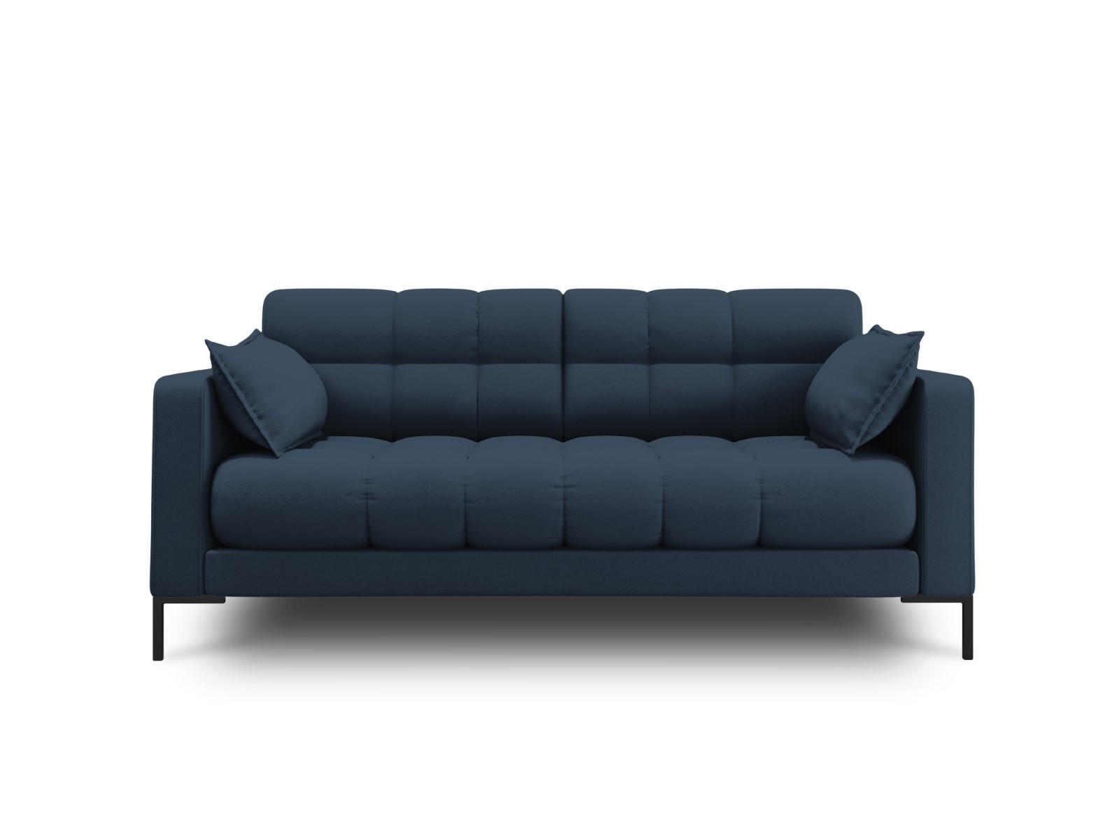 SOFA Mamaia aus strukturiertem Stoff blau 2 Sitzplätze - Blau, Textil (92/75/152cm) - Micadoni