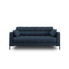 SOFA Mamaia aus strukturiertem Stoff blau 2 Sitzplätze - Blau, Textil (92/75/152cm) - Micadoni