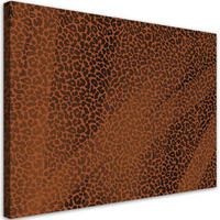 WANDBILD leopard pelfpatches muster - Rot, Textil (60/40cm) - Feeby