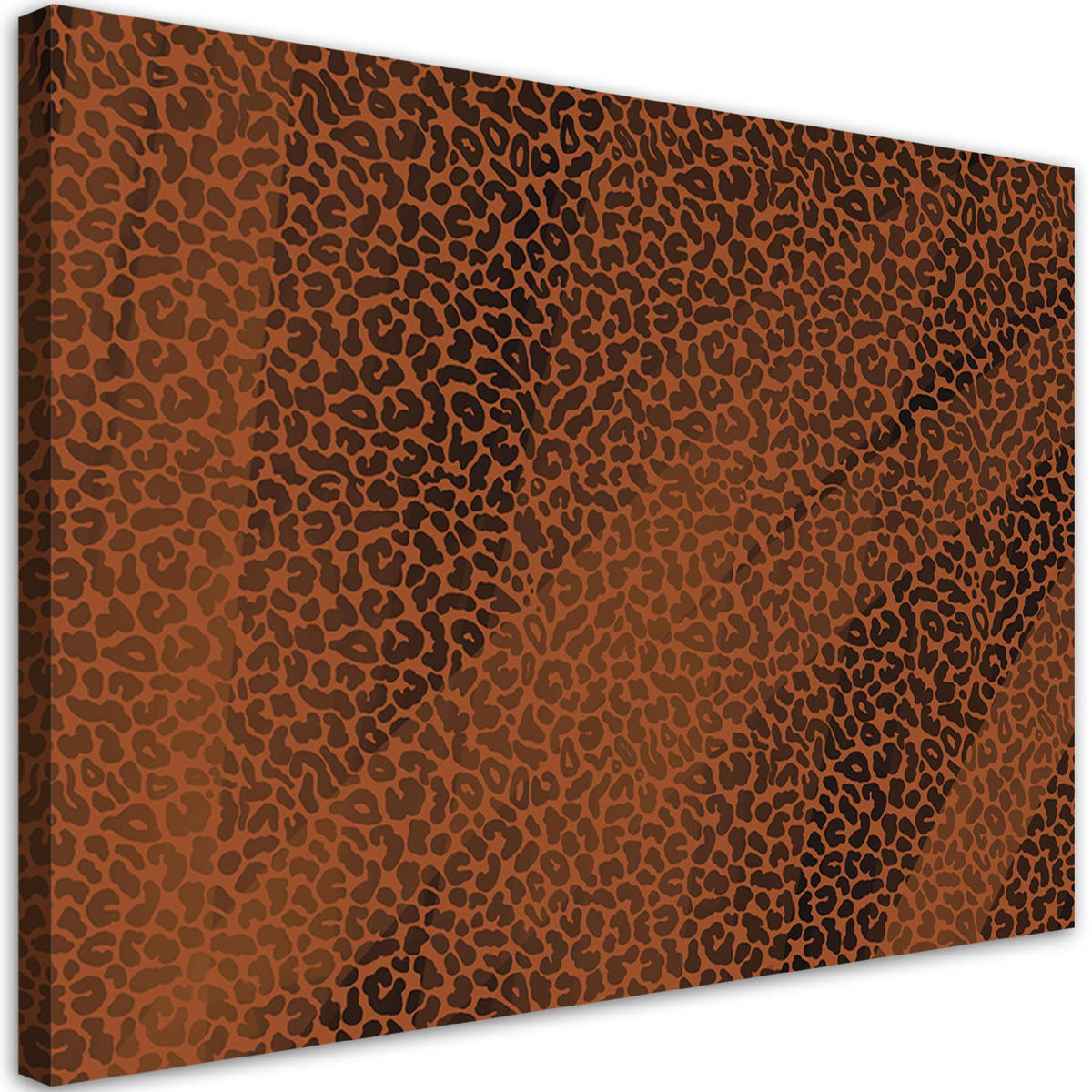 WANDBILD leopard pelfpatches muster - Rot, Textil (60/40cm) - Feeby