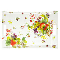 TABLETT Brombeeren, rechteckige Serviertablett mit Griff 47x31 cm - Brombeere, Kunststoff (31/3/47cm) - Lashuma