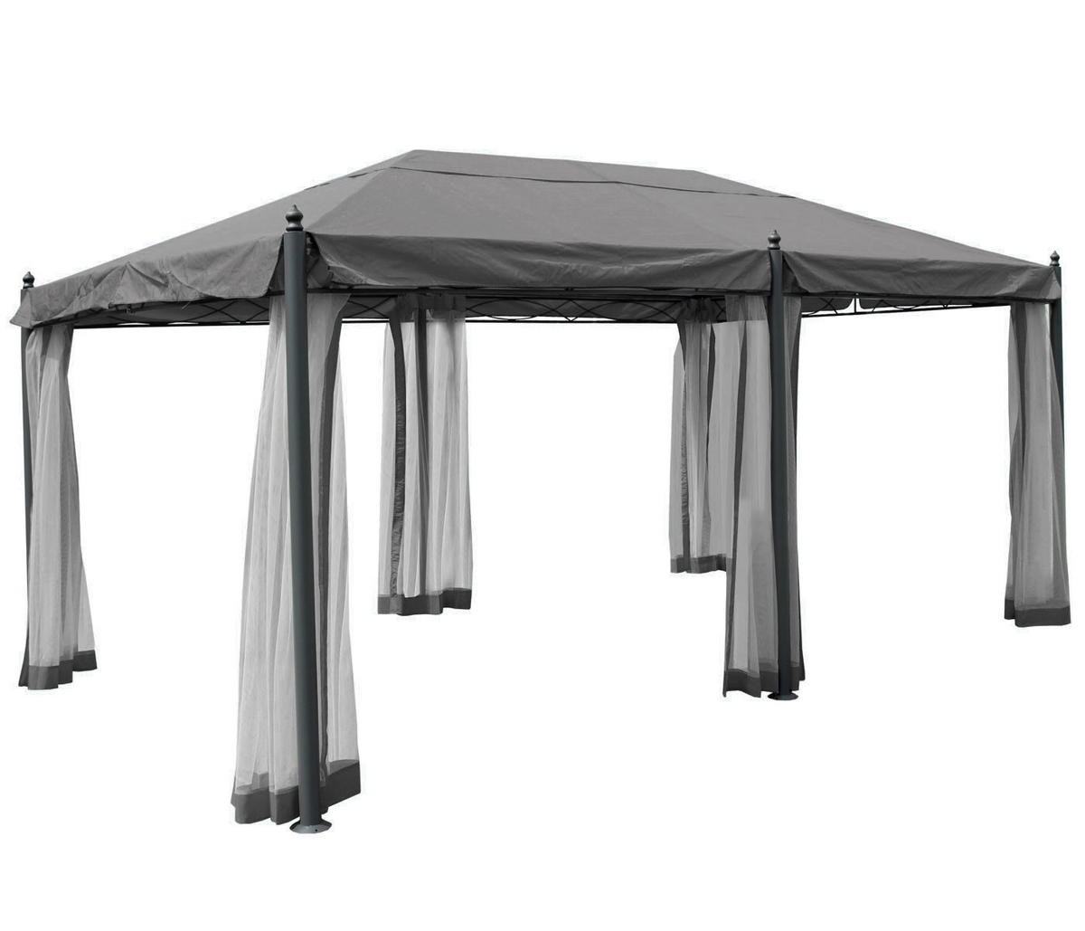 PERGOLA CALPE Grau - Grau, Metall (298/276/500cm) - MCW