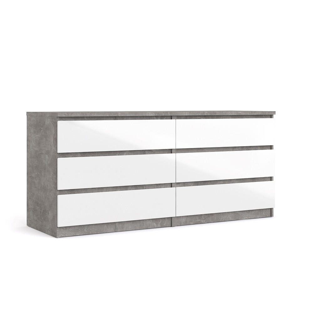 SIDEBOARD Beton Dekor - Grau, Holzwerkstoff (154/70/50cm) - ebuy24