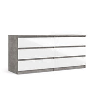 SIDEBOARD Beton Dekor - Grau, Holzwerkstoff (154/70/50cm) - ebuy24