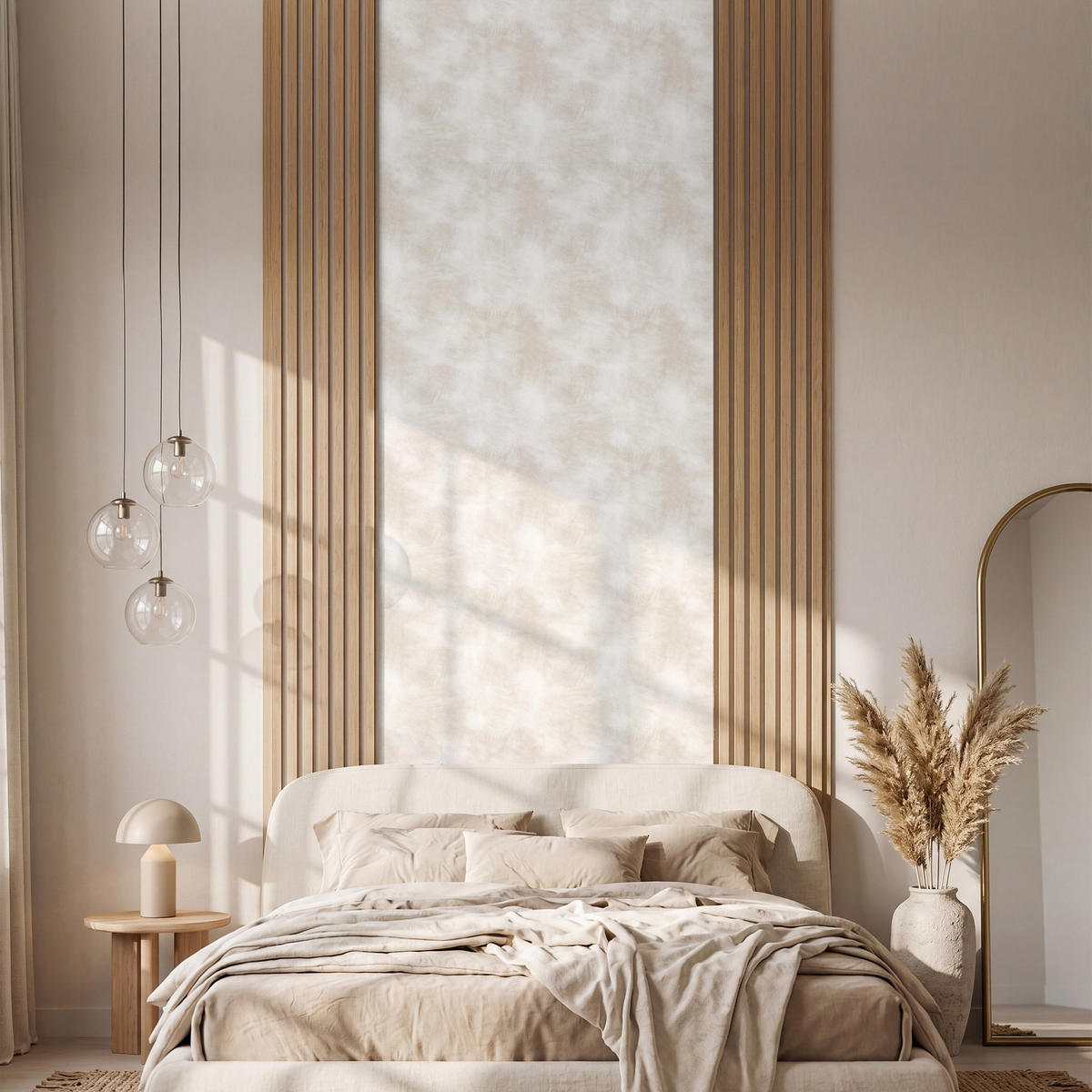 TAPETE - Dezent - Textur - Beige - 100x280 cm - Creme, Papier (100/280cm) - OnlyWow