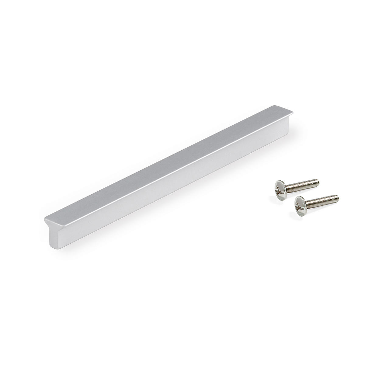 MÖBELGRIFFE Dublin, 128mm Achsenabstand, Aluminium, matt eloxiert 25er-set - Dunkelgrau, Metall (1.4/2/14.8cm) - EMUCA