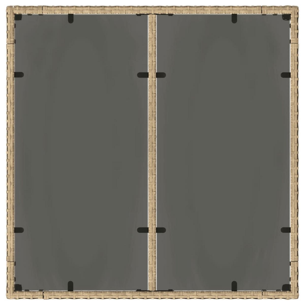 GARTENTISCH Tischger 90/75/90 cm - Beige, Naturmaterialien (90/90/75cm) - ZMH