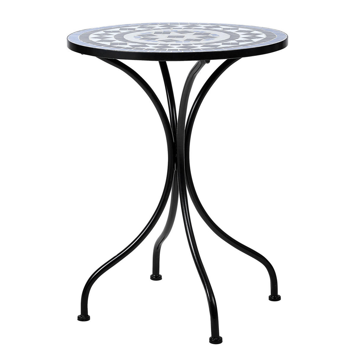 GARTENMÖBEL-SET (3-teilig) Palazzo - Blau, Keramik/Metall - BUTLERS