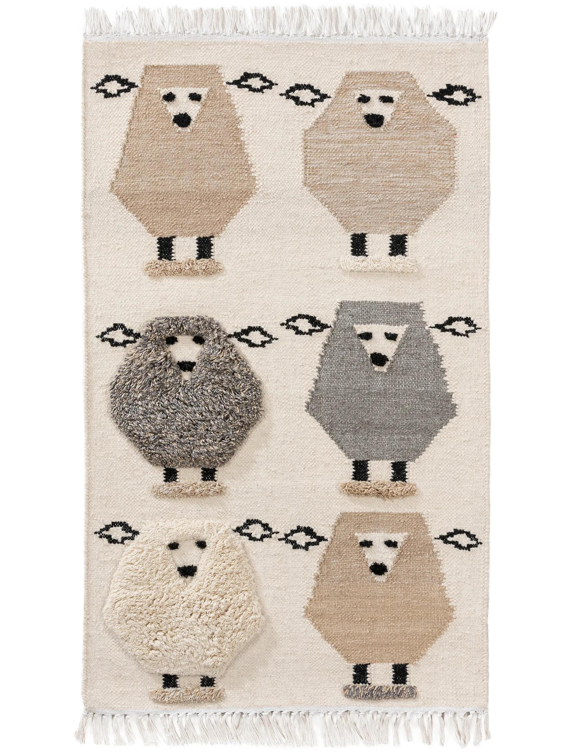 benuta Kinderteppich Creme 160x230 cm