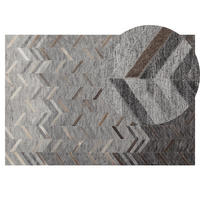 KURZFLOR-TEPPICH Arkum 200/140 cm - Grau, Naturmaterialen (140/200cm) - Beliani