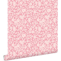 TAPETE Blumen 50 x 900 cm - Pink, Papier (50/0.1cm) - ESTAhome