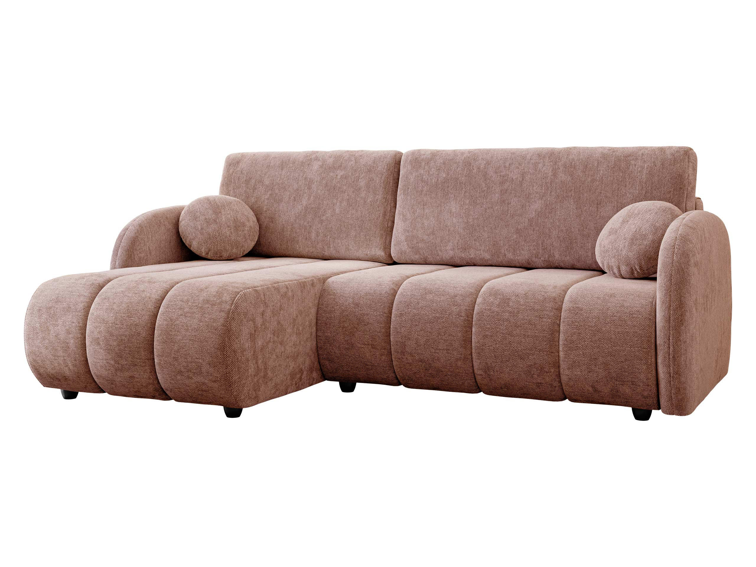 ECKSOFA Zara 2rLC - Gelb/Schwarz, Holz/Kunststoff (233/160cm) - MIRJAN24