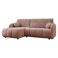 ECKSOFA Zara 2rLC - Gelb/Schwarz, Holz/Kunststoff (233/160cm) - MIRJAN24