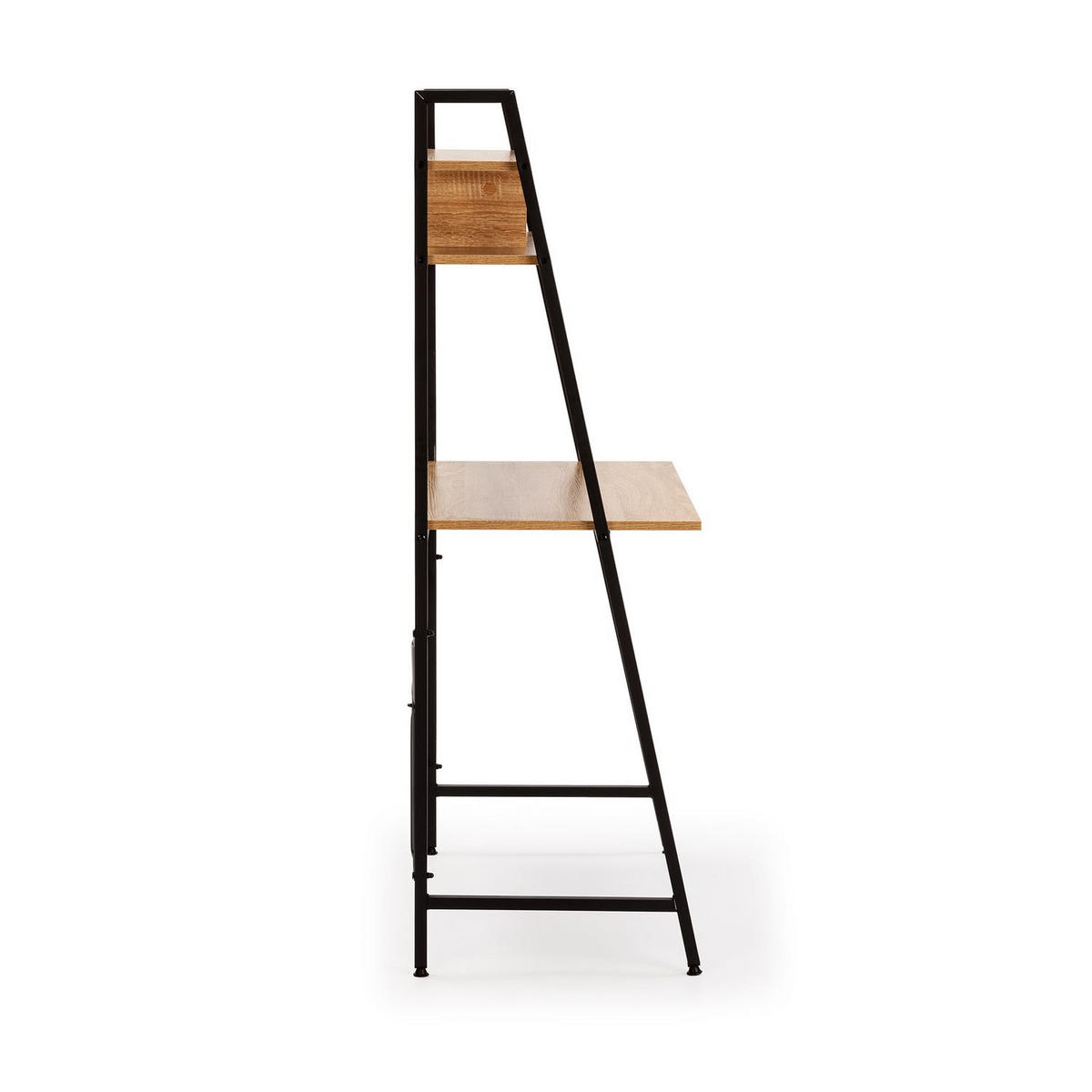 SCHREIBTISCH 83/46/142 Blanca Schwarz - Schwarz, Holzwerkstoff (46/83/142cm) - VS Venta-stock