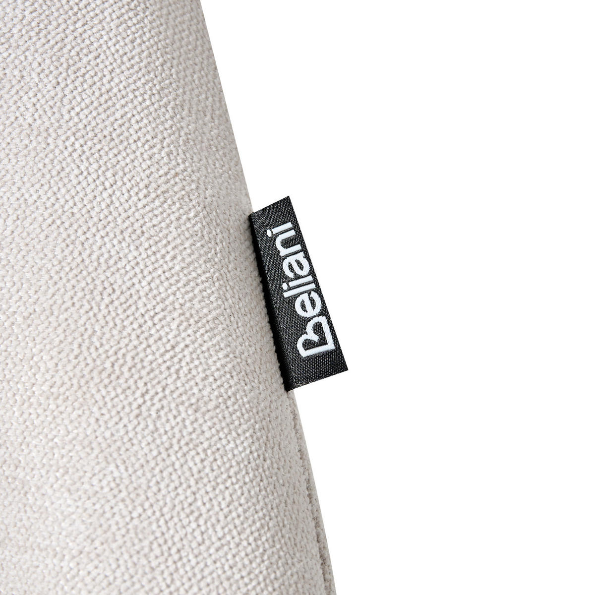 ESSZIMMERSTUHL 2er-Set Cremeweiß Ciney - Schwarz/Weiß, Textil (59/85/61cm) - Beliani