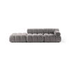 SOFA modular rechts Bellis aus Boucle hellgrau 4 Sitzplätze - Hellgrau, Textil (282/70/94cm) - Micadoni