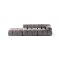 SOFA modular rechts Bellis aus Boucle hellgrau 4 Sitzplätze - Hellgrau, Textil (282/70/94cm) - Micadoni