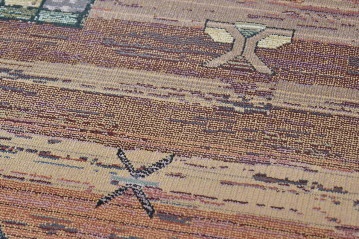 WEBTEPPICH Gabiro 002 200x285 cm - Terracotta, Textil (200/285cm) - THEKO