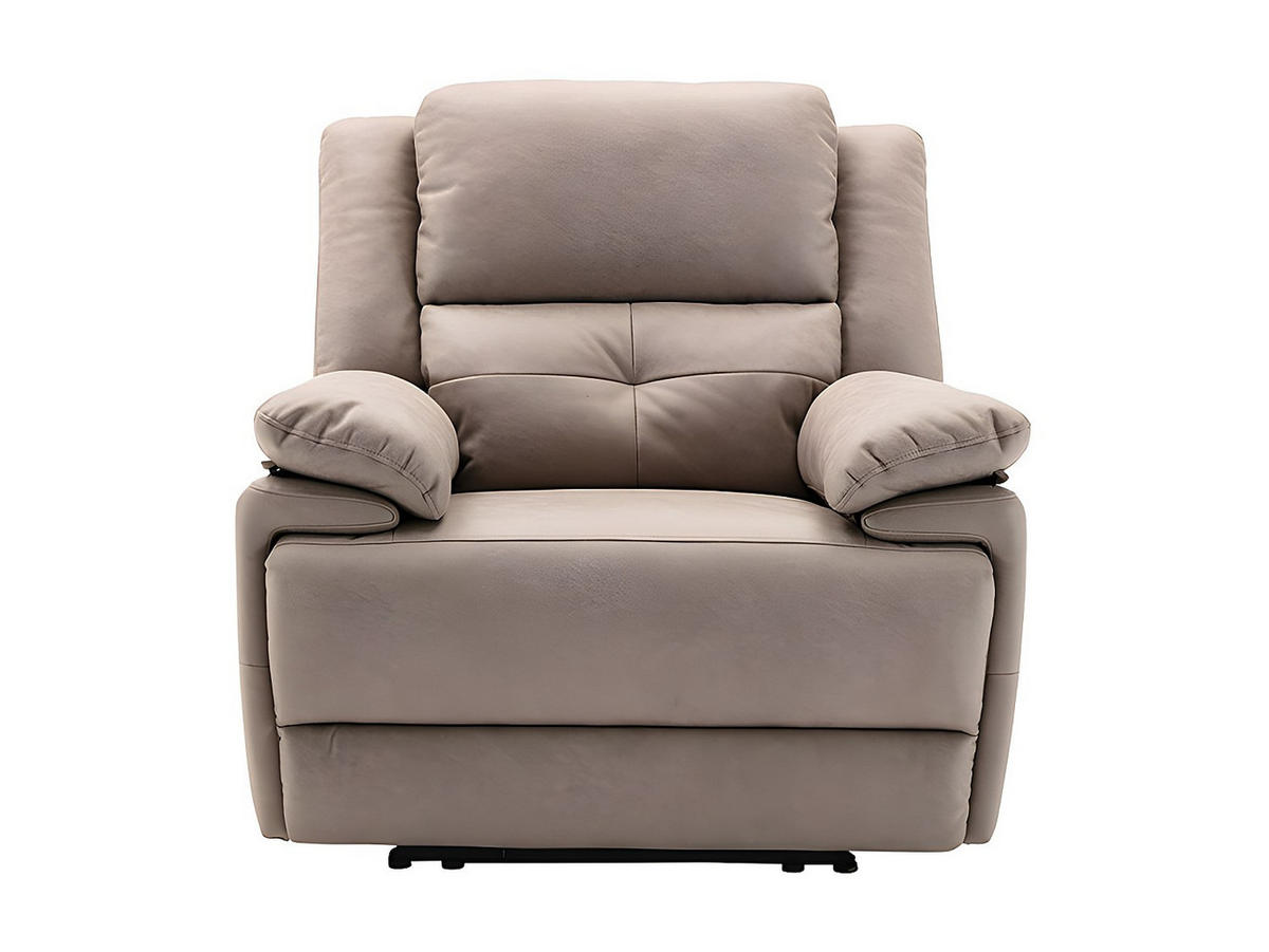 RELAXSESSEL elektrisch - Stoff - Taupe - DOLENE - Braun, Textil (93/101/96cm) - Vente-Unique