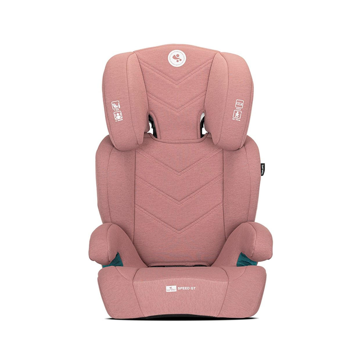 KINDERSITZ Speed GT i-Size rosa (100-150cm) Gruppe 2/3 Isofix Kopfstütze - Rosa, Textil (47/84/44cm) - Lorelli