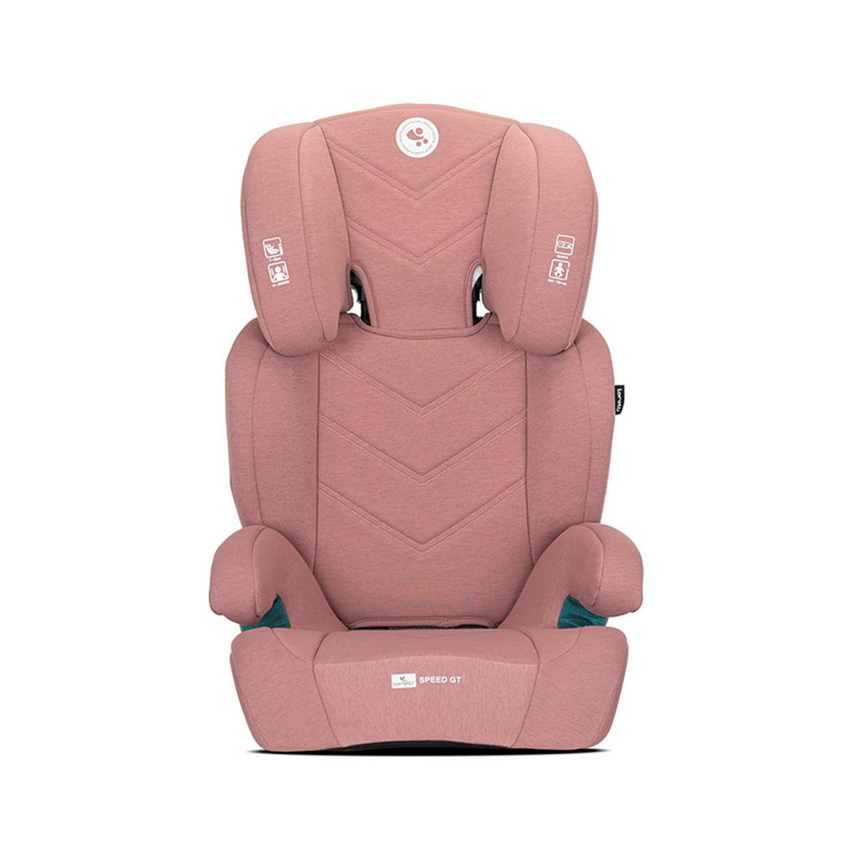 KINDERSITZ Speed GT i-Size rosa (100-150cm) Gruppe 2/3 Isofix Kopfstütze - Rosa, Textil (47/84/44cm) - Lorelli