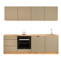 KÜCHENZEILE 240 cm - Langen KL28-M240 - in Beige/Matt - Beige, Holz (240/212/52cm)