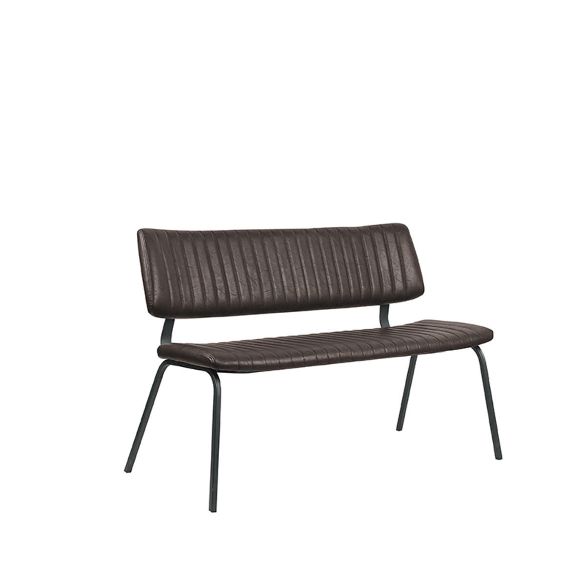 ESSZIMMERBANK Gusto Braun 63/120/81 cm - Dunkelbraun, Textil (120/81/63cm) - LABEL51