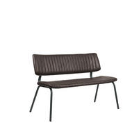 ESSZIMMERBANK Gusto Braun 63/120/81 cm - Dunkelbraun, Textil (120/81/63cm) - LABEL51