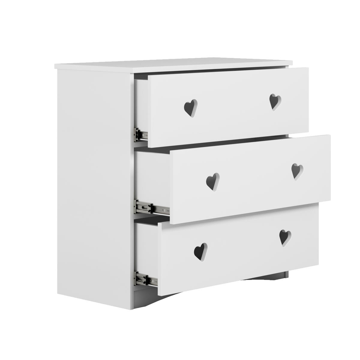 KOMMODE JULIA Weiß 80/80/41 - Weiß, Holzwerkstoff (80/80/41cm) - RAUMHIRSCH FURNITURE