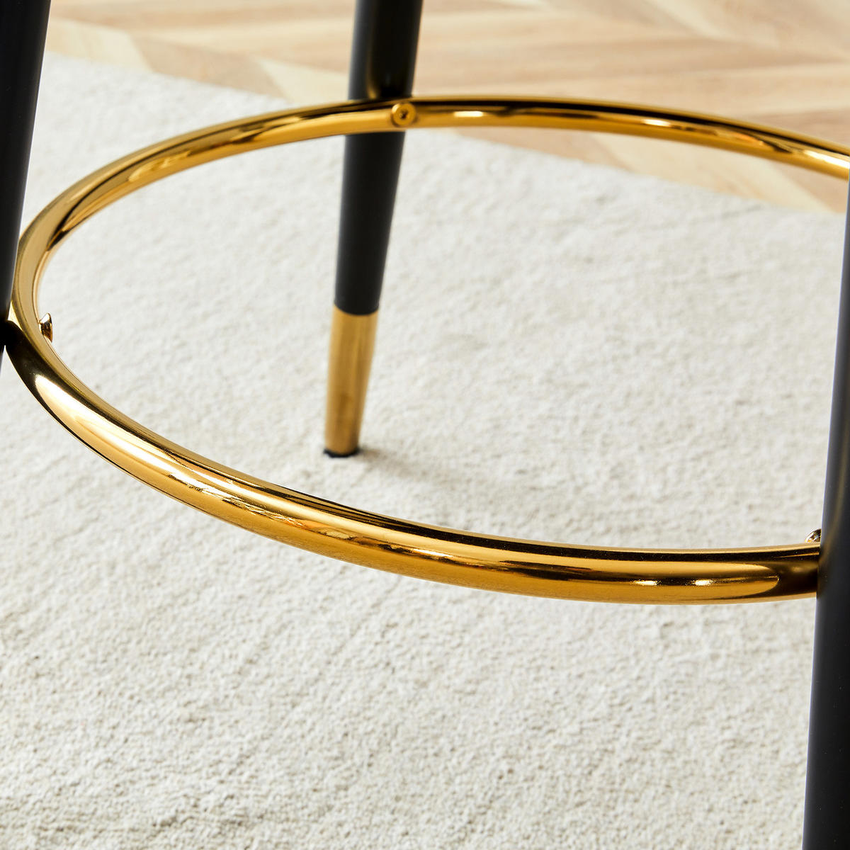 BARSTUHL 2er Set Braun 360° Drehbar in Lederoptik - Braun, Textil (47/92/44cm) - Urban Meuble