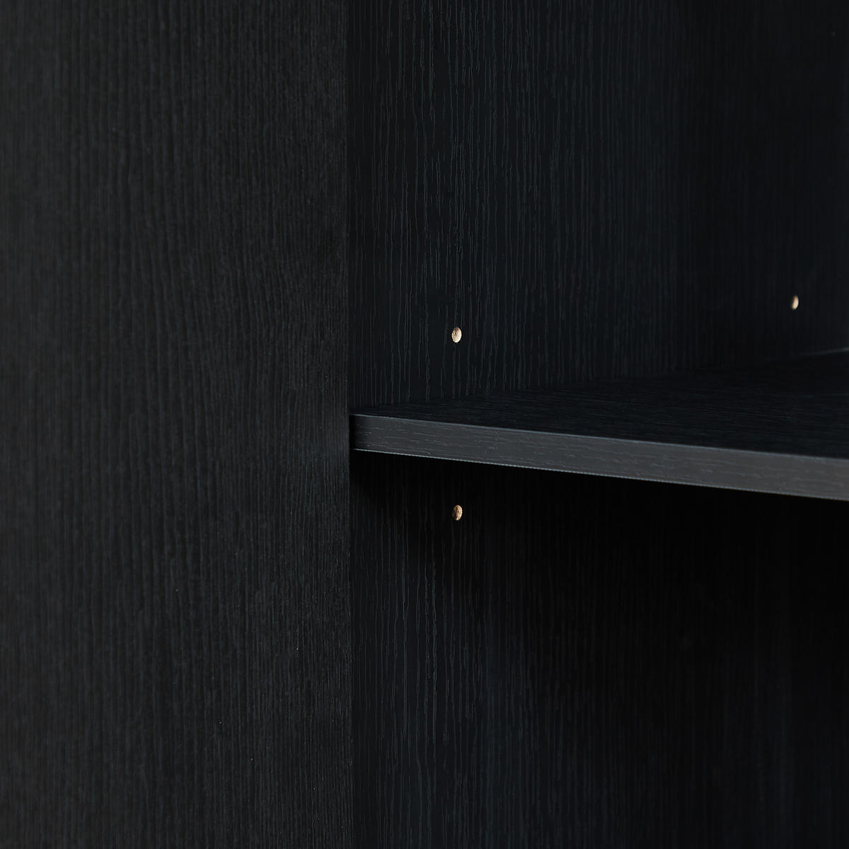 SIDEBOARD 169x40x80 cm mit gewölbter Front, Schwarz - Schwarz, Holzwerkstoff (169/80/40cm)