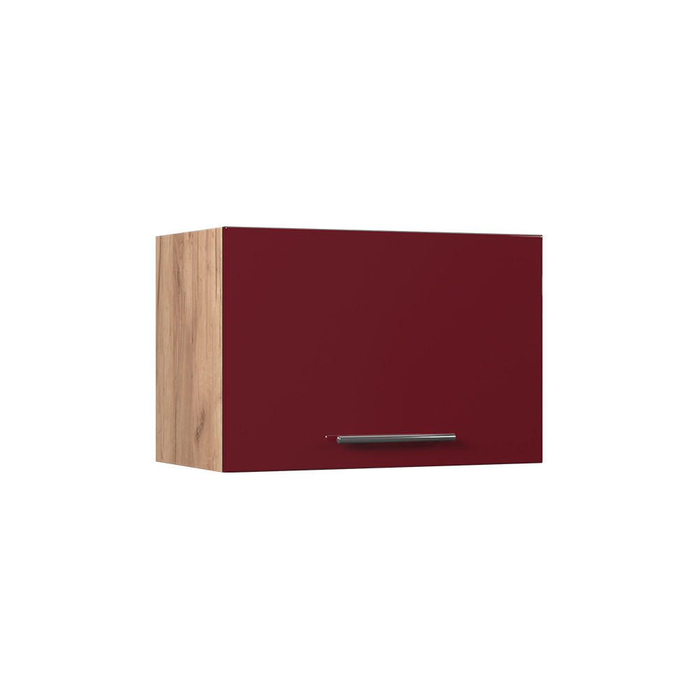 VÄGGSKÅP Fame-Line, Bordeaux högblank/Goldkraft ek, 60 cm Bordeaux, Honungsek 40/60/34.1 cm