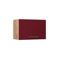 NÁSTENNÁ SKRINKA Fame-Line, Bordeaux vysoký lesk/Dub Goldkraft, 60 cm - dub medový/bordová, kompozitné drevo (60/40/34.1cm) - Vicco