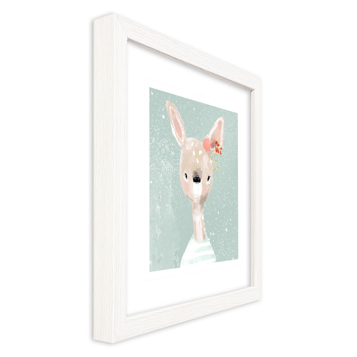 BILDER-SET mit Rahmen 4 x 30x30 cm Kinderzimmer Tiere pastell - Multicolor, Holz (30/30/2cm) - artissimo