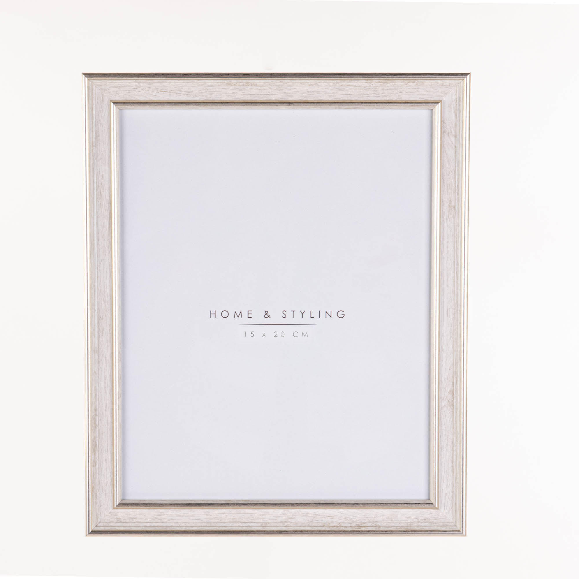 BILDERAHMEN Holzoptik Weiß 23,7/1,3/29 cm - Weiß, Kunststoff (17.2/22.2/1.3cm) - Home Styling Collection