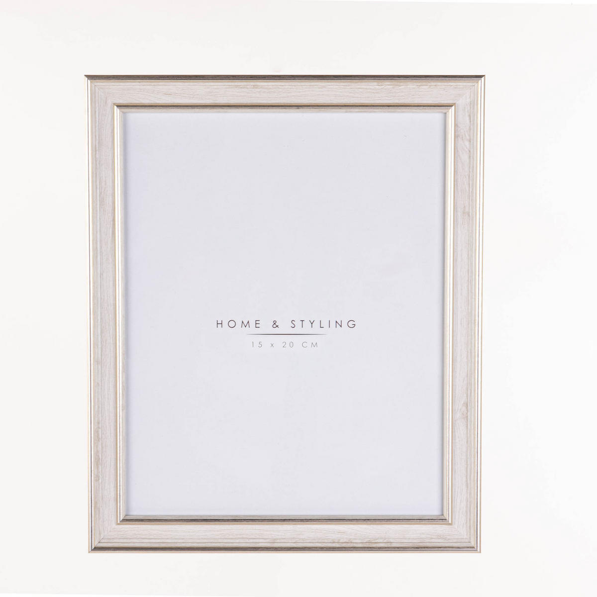 BILDERAHMEN Holzoptik Weiß 23,7/1,3/29 cm - Weiß, Kunststoff (17.2/22.2/1.3cm) - Home Styling Collection