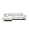 ECKSOFA SALVINI 5-Sitzer, ecru - Ecru/Schwarz, Holzwerkstoff/Textil (158/292cm) - Courtois Laville