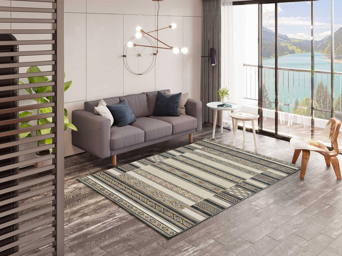 ORIENTTEPPICH Beige Antalia 95/140 cm - Beige/Multicolor, Textil (95/140cm) - Atticgo