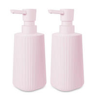 SEIFENSPENDER Glas Rosa 250ml 2er Set - Rosa, Glas (7/18/7cm)