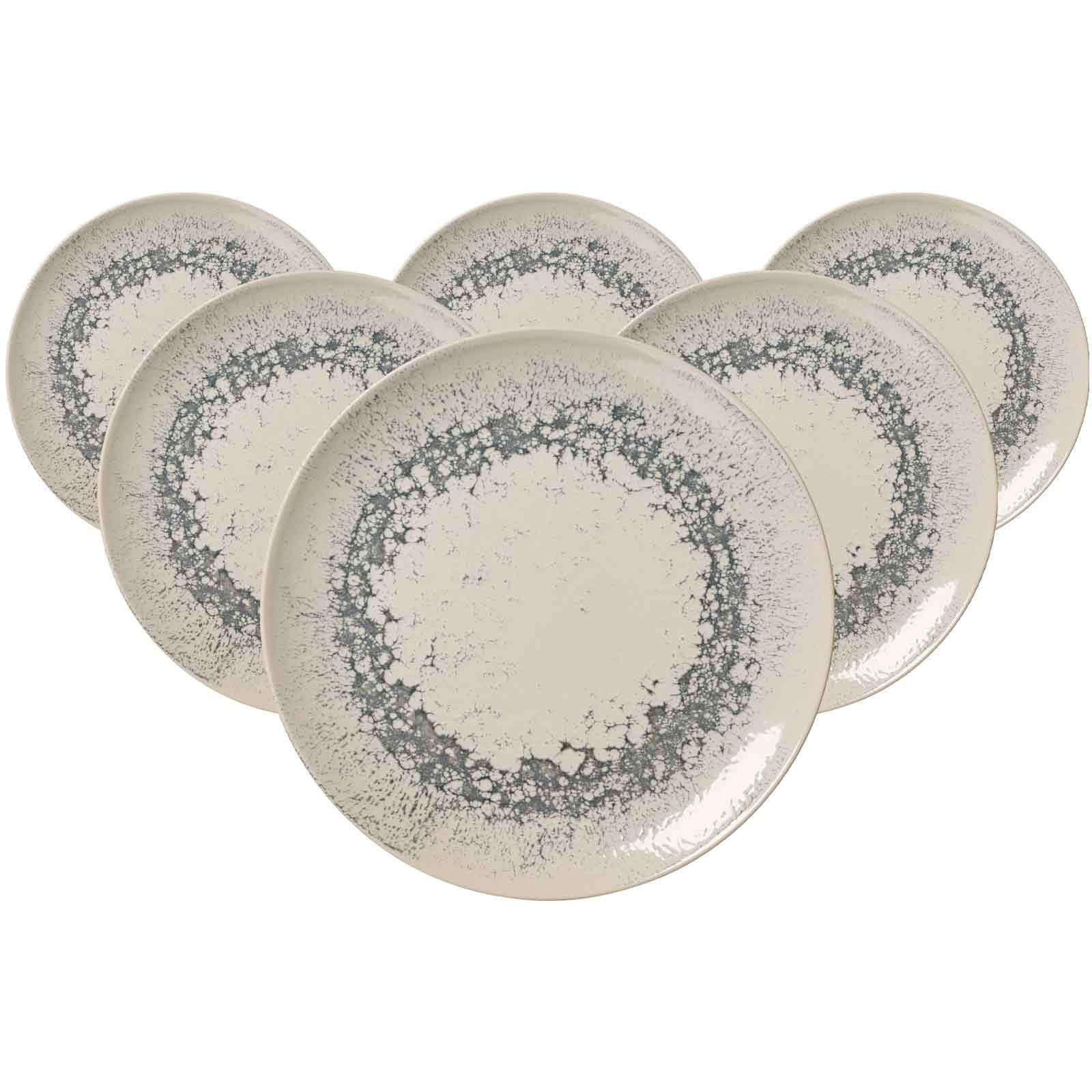SPEISETELLER Cecina Graphit ø 26 cm 6er Set - Beige/Grau, Keramik (26cm) - Ritzenhoff Breker