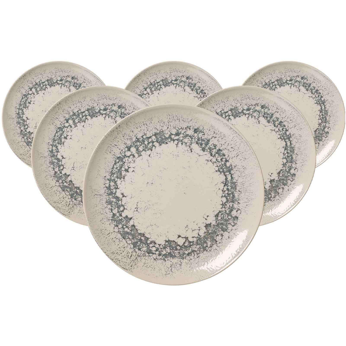 SPEISETELLER Cecina Graphit ø 26 cm 6er Set - Beige/Grau, Keramik (26cm) - Ritzenhoff Breker