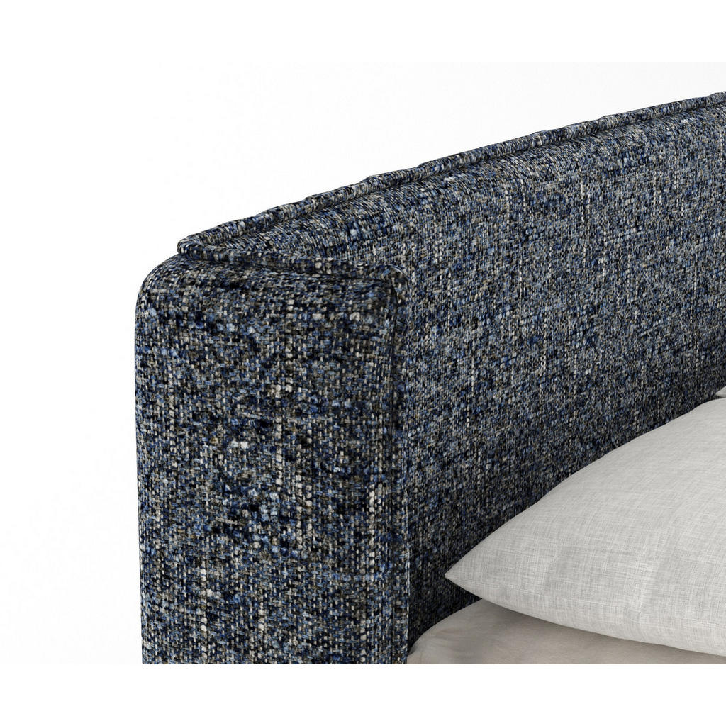 Thumbnail - Maison de Reve Boxspringbett, Dunkelblau, Textil, Buche, Kiefer, H2 + H3, Höhe ca. 36 cm, 140x200 cm, Reach, FSC 100%, M...