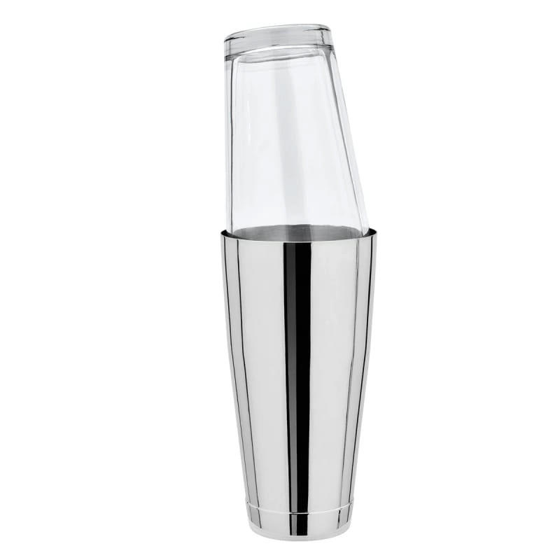 COCKTAILSHAKER Boston, mit Mixing-Glas, 828 ml - Alufarben, Glas (9.5/18/9.5cm) - ich-zapfe