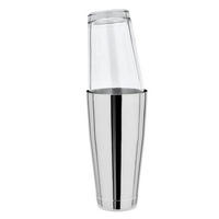 COCKTAILSHAKER Boston, mit Mixing-Glas, 828 ml - Alufarben, Glas (9.5/18/9.5cm) - ich-zapfe