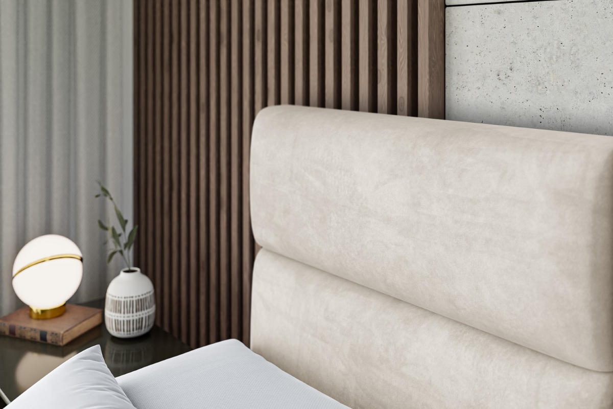 BOXSPRINGBETT BOXI3 KING - 180x200 - H3/H4 - Creme - Creme, Holzwerkstoff (180/200cm) - ALTDECOR