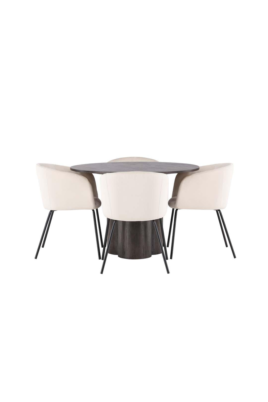 TISCHGRUPPE Mocca - Braun, Holzwerkstoff (110/75/110cm) - ebuy24