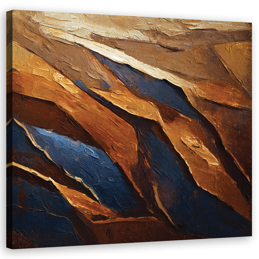 WANDBILD retro abstrakt textur - Multicolor, Textil (50/50cm) - Feeby