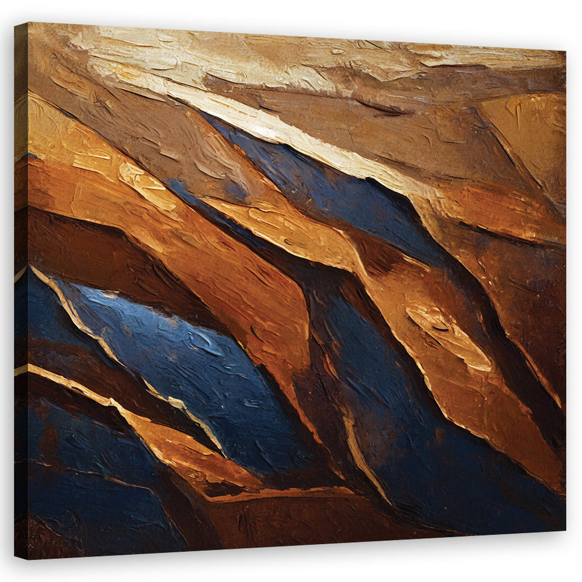 WANDBILD retro abstrakt textur - Multicolor, Textil (50/50cm) - Feeby